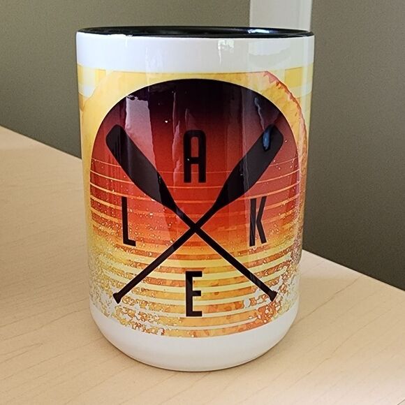 NEW Lake Graphic Coffee Mug with Duck - Picture 3 of 4